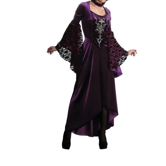 Halloween Medieval witch enchantress princess renaissance cosplay  vamp dress L - Picture 4 of 16